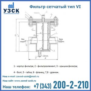 Фильтр сетчатый ФС по Т-ММ-11-2003 в Новом Уренгое